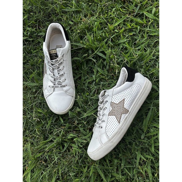 Vintage Havana sneakers Gemma White With Rhinestone Star size 7.5 - Picture 1 of 5